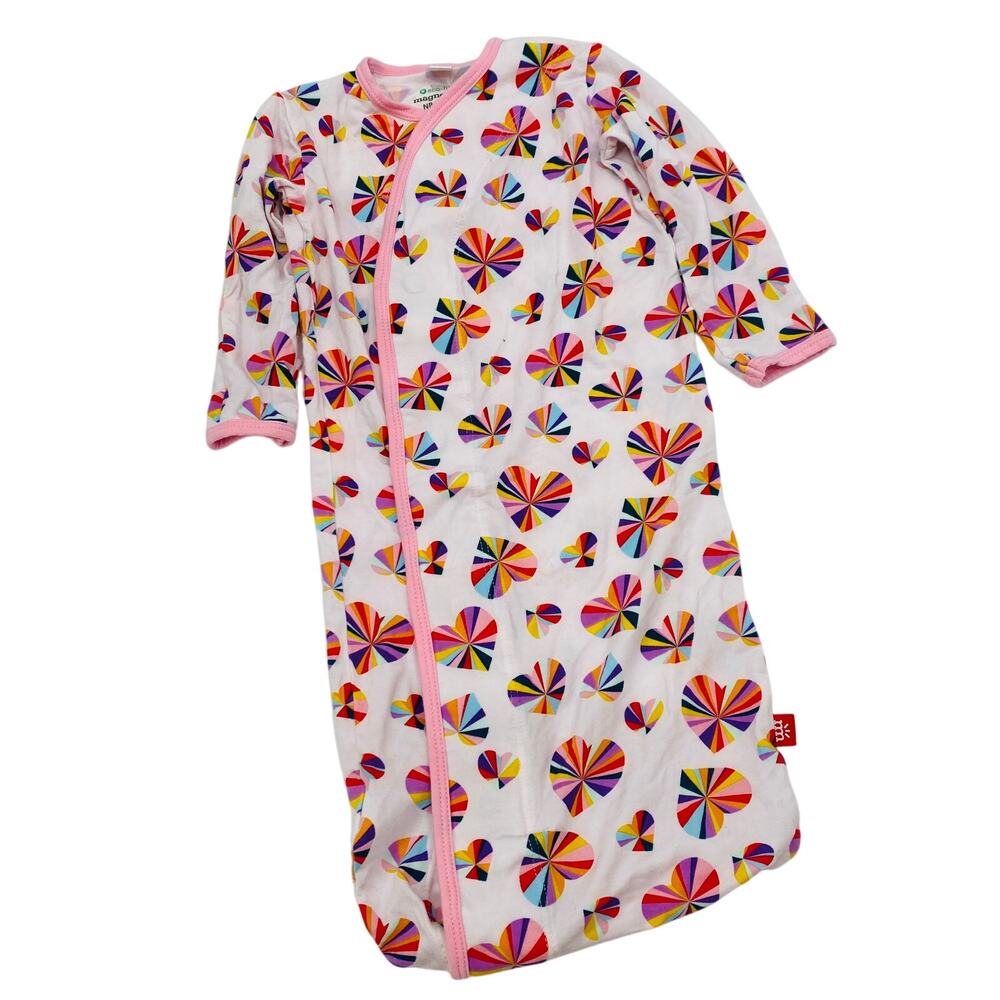 Magnetic‎ Me hearts kaleidoscope Bamboo Sleep Sack 0-3 mos